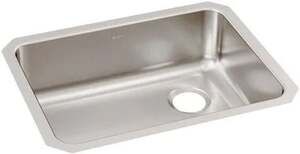 Elkay Lustertone Undermount Stainless Steel 26-in Single Bowl Kitchen Sink ELUH2
